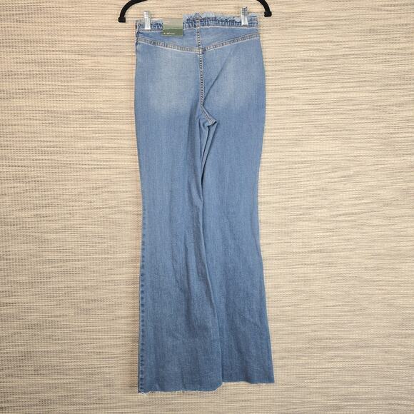 Wild Fable Jeans Womens 4 Low-Rise Flare Flare Raw Hem Bohemian Festival Hippie - Picture 2 of 12